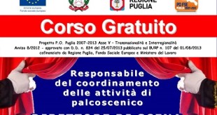 Corso di Qualifica per Responsabile del coordinamento delle attività di palcoscenico